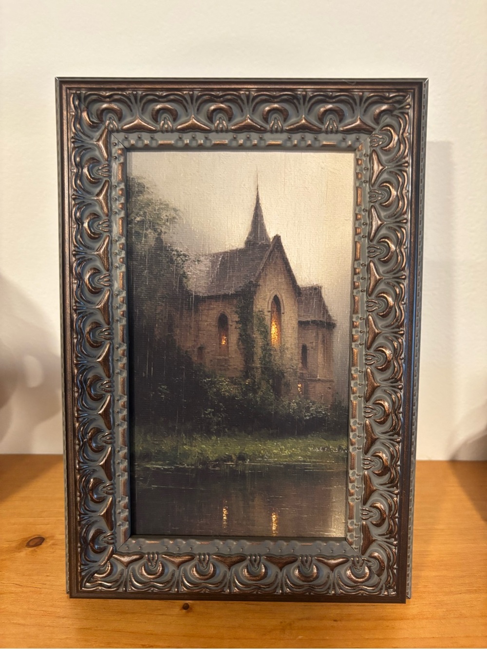 NEW Gothic Church Framed Art Dark Academia Moody Decor